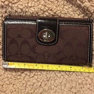 Brown coach wallet